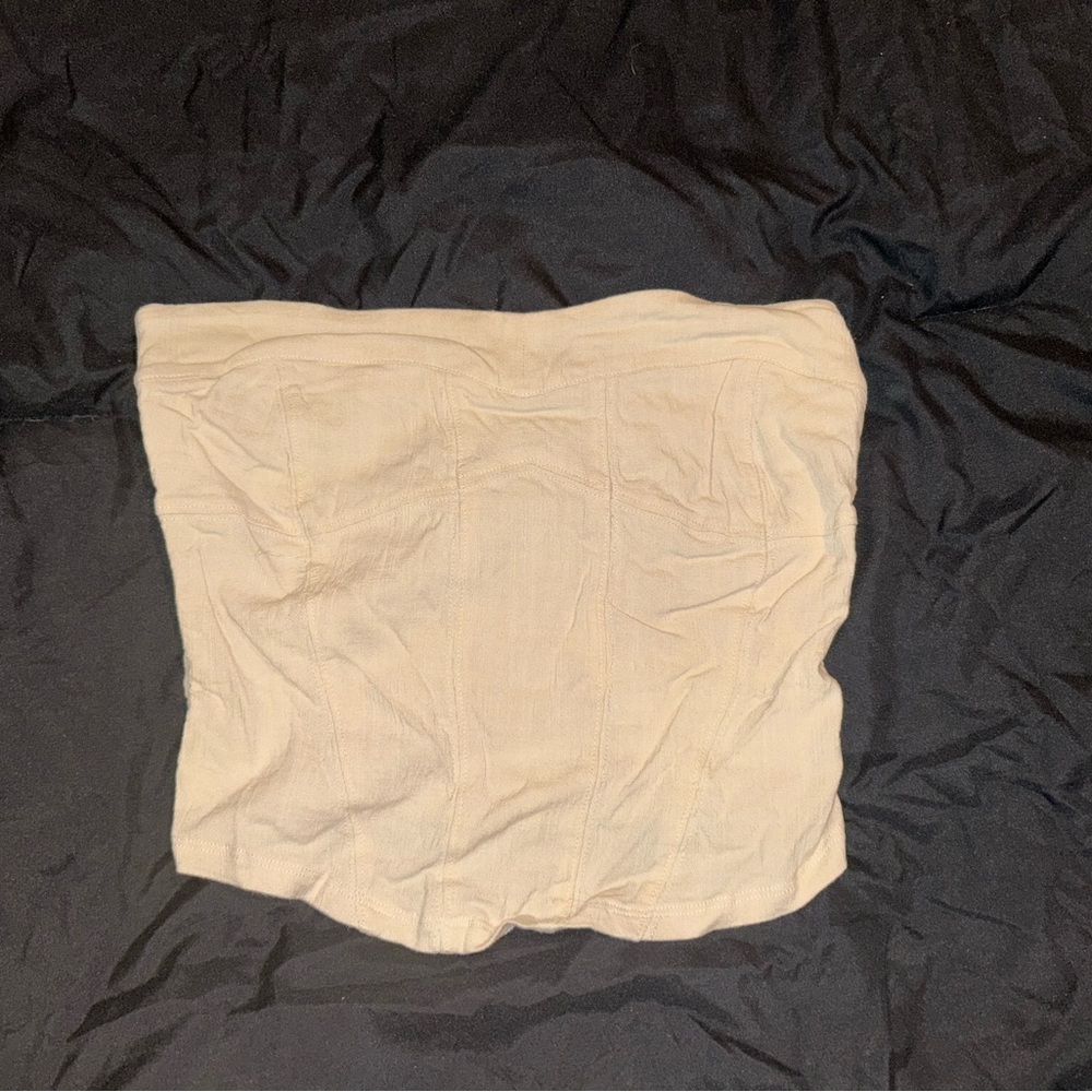 Free People Cream Crop Top